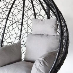 Egg Hangstoel Roundabout Zwart -Tuinmeubilair Verkoopwinkel 1200x1200 177