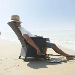 Allibert Vermont Verstelbare Tuinstoel - 64x68x107cm - Grafiet -Tuinmeubilair Verkoopwinkel 1200x1200 218