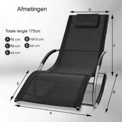 Sens Design Zonnebed - Ligbed - Weerbestendig - Zwart -Tuinmeubilair Verkoopwinkel 1200x1200 221