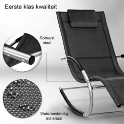 Sens Design Zonnebed - Ligbed - Weerbestendig - Zwart -Tuinmeubilair Verkoopwinkel 1200x1200 223