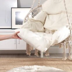 Hangstoel, Hangschommel, Hangstoel Met Een Dik Kussen, Tot 120 Kg Belastbaar, Voor Tuin, Balkon, Woonkamer, Terras, Scandinavische Stijl, Modern, Beige HMDC042M01 12 Hangstoel, Hangschommel, Hangstoel Met Een Dik Kussen, Tot 120 Kg Belastbaar, Voor Tuin, Balkon, Woonkamer, Terras, Scandinavische Stijl, Modern, Beige HMDC042M01 -Tuinmeubilair Verkoopwinkel 1200x1200 237