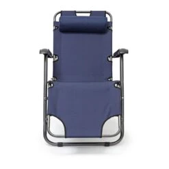 Relaxdays Ligstoel Inklapbaar - Ligbed Met Hoofdsteun - Strandstoel Verstelbaar - Camping - Donkerblauwe -Tuinmeubilair Verkoopwinkel 1200x1200 261