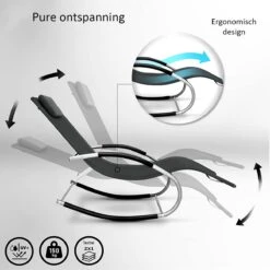 Sens Design Zonnebed - Ligbed - Weerbestendig - Antraciet -Tuinmeubilair Verkoopwinkel 1200x1200 266