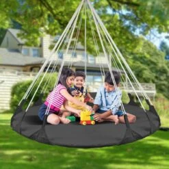 Hangnest Voor Binnen & Buiten. Met Groot En Dik Kussen Voor Volwassenen & Kinderen. Belastbaar Tot 125 Kg. VITA5 (Zwart) -Tuinmeubilair Verkoopwinkel 1200x1200 276