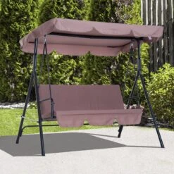 Outsunny Hollywoodschommel 3-zits Tuinschommel Schommelbank Met Dak 3 Kleuren 84A-054 -Tuinmeubilair Verkoopwinkel 1200x1200 289