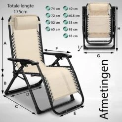 Sens Design Tuinstoel - Ligstoel Tuin - Beige -Tuinmeubilair Verkoopwinkel 1200x1200 3