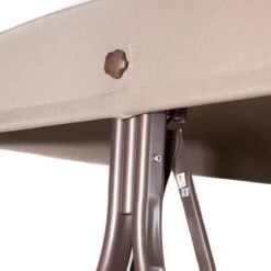 SORARA® Luxe Schommelbank Met Zonnescherm - Bruin - Zware Kwaliteit. -Tuinmeubilair Verkoopwinkel 1200x1200 330