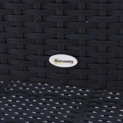 Outsunny Polyrotan Tuinbank 2-zits Parkbank Bank Staal Zwart 867-022 18 Outsunny Polyrotan Tuinbank 2-zits Parkbank Bank Staal Zwart 867-022 -Tuinmeubilair Verkoopwinkel 1200x1200 402