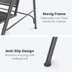 LifeGoods Schommelbank - 3-zits - Tot 250KG - Kantelbaar Dak - UV-bestendig Zonnescherm - 172x104x162cm - Grijs 18 LifeGoods Schommelbank - 3-zits - Tot 250KG - Kantelbaar Dak - UV-bestendig Zonnescherm - 172x104x162cm - Grijs -Tuinmeubilair Verkoopwinkel 1200x1200 423