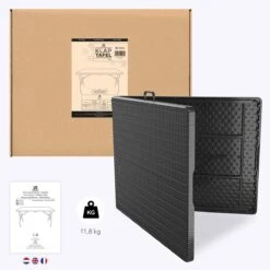 LifeGoods Klaptafel - Inklapbaar - 180 Cm - 6 Tot 8 Personen - Zwart -Tuinmeubilair Verkoopwinkel 1200x1200 497
