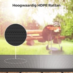 LifeGoods Klaptafel - Inklapbaar - 180 Cm - 6 Tot 8 Personen - Zwart -Tuinmeubilair Verkoopwinkel 1200x1200 498