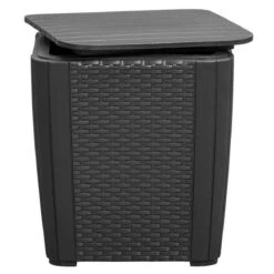 ALLIBERT Keter Luzon Opbergtafel - 39x39x43cm - Donkergrijs -Tuinmeubilair Verkoopwinkel 1200x1200 501