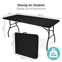 LifeGoods Klaptafel - Inklapbaar - 70x180cm - Verstelbare Vouwtafel - Weerbestendig - Zwart 11 LifeGoods Klaptafel - Inklapbaar - 70x180cm - Verstelbare Vouwtafel - Weerbestendig - Zwart -Tuinmeubilair Verkoopwinkel 1200x1200 510