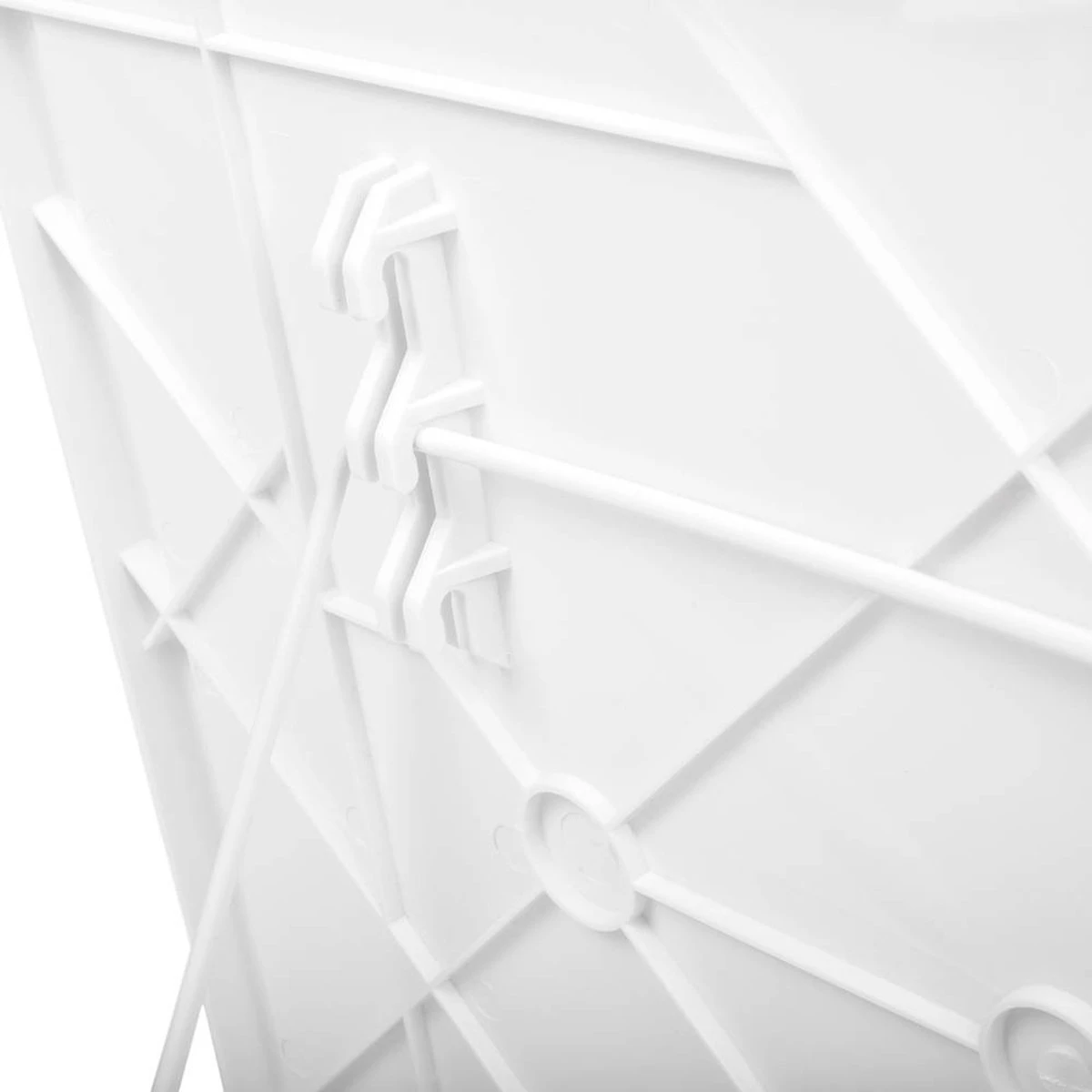 Luxe Inklapbare Balkontafel – 52 X 40 X 56cm – Wit – Hangend – Balkonbar – Balkontafels – Balkontafeltje – Hangtafel Balkon – Balcony Table – Voor Aan Het Balkon – Ophangbaar – Opklapbaar – Tafel – Inklapbaar – Buiten – Tafeltje – Klaptafel 4 Luxe Inklapbare Balkontafel – 52 X 40 X 56cm – Wit – Hangend – Balkonbar – Balkontafels – Balkontafeltje – Hangtafel Balkon – Balcony Table – Voor Aan Het Balkon – Ophangbaar – Opklapbaar – Tafel – Inklapbaar – Buiten – Tafeltje – Klaptafel - Afbeelding 4