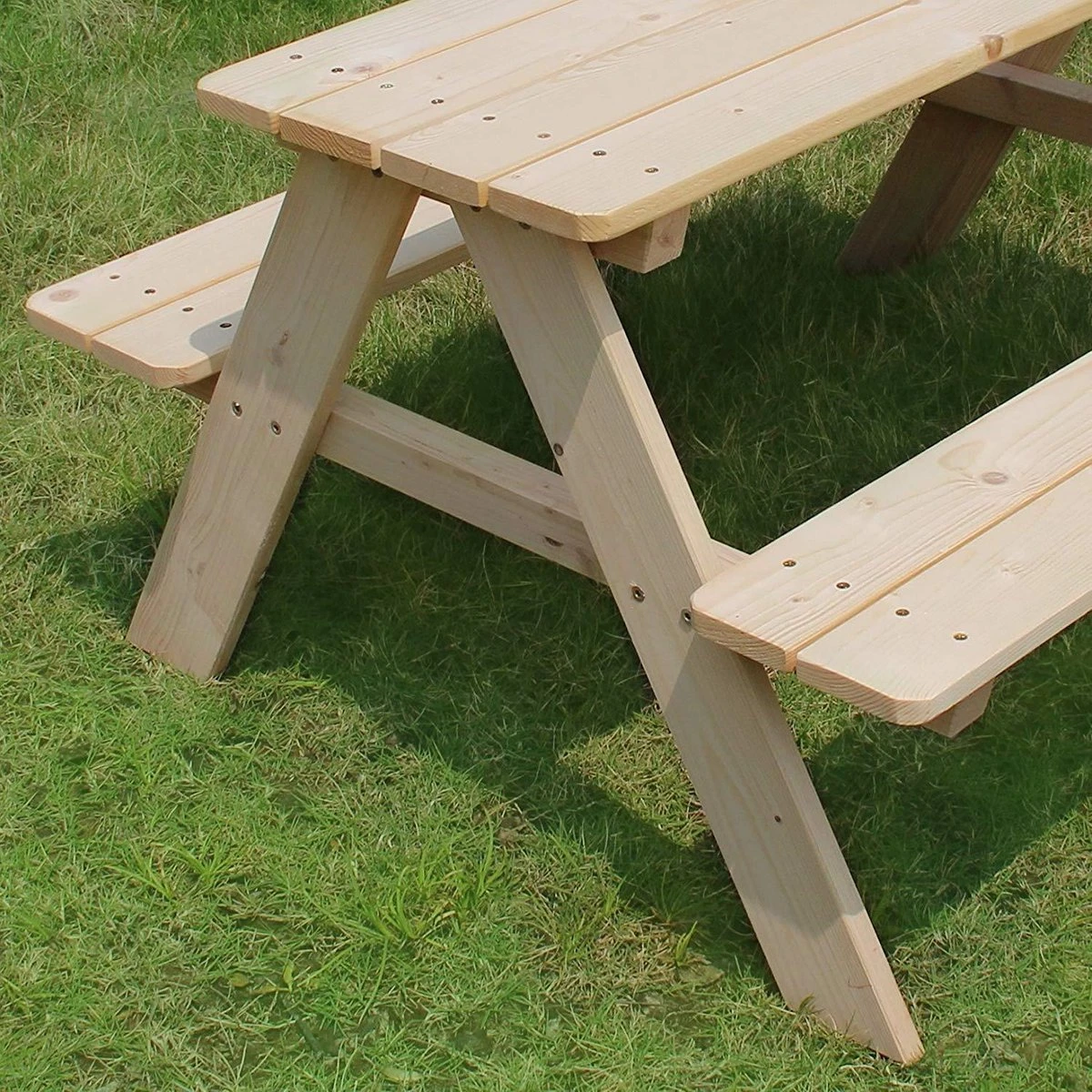 MaxxGarden Kinder Picknicktafel - 90x79x50cm - Hout 4 MaxxGarden Kinder Picknicktafel - 90x79x50cm - Hout - Afbeelding 4