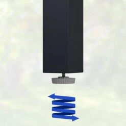 Casaria – Tuintafel – Aluminium – 90x90x75cm –Antraciet -Tuinmeubilair Verkoopwinkel 1200x1200 595