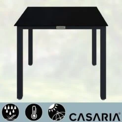 Casaria – Tuintafel – Aluminium – 90x90x75cm –Antraciet -Tuinmeubilair Verkoopwinkel 1200x1200 598