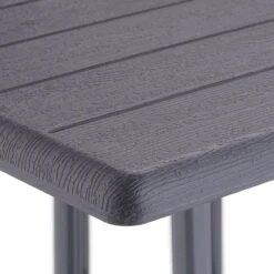 Relaxdays Tuintafel Vierkant - Buitentafel - Kleine Eettafel Tuin - Balkontafel Kunststof -Tuinmeubilair Verkoopwinkel 1200x1200 608