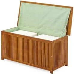 Casaria Opbergbox Acacia Hout – Weerbestendig 115cm - Bruin -Tuinmeubilair Verkoopwinkel 1200x1200 633
