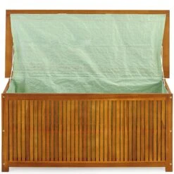 Casaria Opbergbox Acacia Hout – Weerbestendig 115cm - Bruin -Tuinmeubilair Verkoopwinkel 1200x1200 634