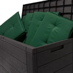 Merkloos Woody Tuin Opbergbox - 324 Liter 45x120x60 Cm - Tuinkussenbox - Antraciet/bruin -Tuinmeubilair Verkoopwinkel 1200x1200 658