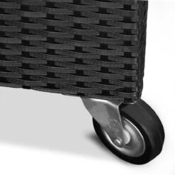 Casaria Wicker Opbergbox - Waterdicht 121,5cm Met Wielen - Grijs -Tuinmeubilair Verkoopwinkel 1200x1200 664