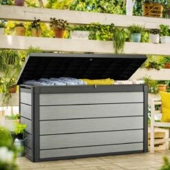 Keter Denali Opbergbox - 757L - 152x73x90cm - Grafiet -Tuinmeubilair Verkoopwinkel 1200x1200 670