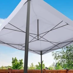 LifeGoods Partytent - 3x3 M - Easy Up - Opvouwbaar - Waterdicht - Draagtas Met Wieltjes - Donkergrijs -Tuinmeubilair Verkoopwinkel 1200x1200 710