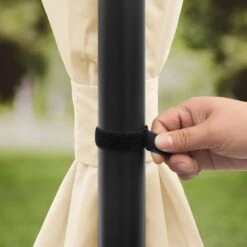 Tuinpaviljoen 3x3 M Waterdicht Paviljoen Met 4 Zijwanden Tuintent Ca. 180 G/m² Dakzeil In Crème Partytent -Tuinmeubilair Verkoopwinkel 1200x1200 733