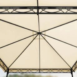 Tuinpaviljoen 3x3 M Waterdicht Paviljoen Met 4 Zijwanden Tuintent Ca. 180 G/m² Dakzeil In Crème Partytent -Tuinmeubilair Verkoopwinkel 1200x1200 735