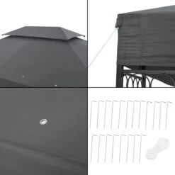 Paviljoen Lanciano Partytent 4x3x2,65 Cm Donkergrijs -Tuinmeubilair Verkoopwinkel 1200x1200 756