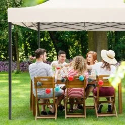 LifeGoods Partytent - 3x3 M - Zijwanden - Easy Up - Opvouwbaar - Waterdicht - Draagtas Met Wieltjes - Beige -Tuinmeubilair Verkoopwinkel 1200x1200 766