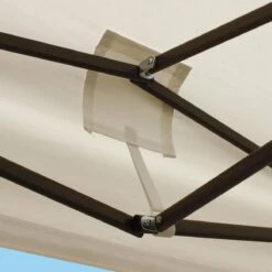 LifeGoods Partytent - 3x3 M - Zijwanden - Easy Up - Opvouwbaar - Waterdicht - Draagtas Met Wieltjes - Beige -Tuinmeubilair Verkoopwinkel 1200x1200 769