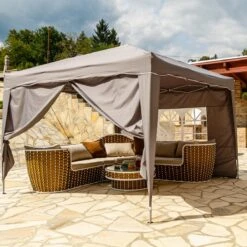 Easy Up Partytent - Partytent - Paviljoen - Partytent Opvouwbaar - Partytent 3x3 - Partytent Met Zijwanden - Inclusief Trolley - Waterdicht - UV 50+ Bescherming - Met Ramen - 16 Kg - Staal - Antraciet - 300 X 300 Cm 10 Easy Up Partytent - Partytent - Paviljoen - Partytent Opvouwbaar - Partytent 3x3 - Partytent Met Zijwanden - Inclusief Trolley - Waterdicht - UV 50+ Bescherming - Met Ramen - 16 Kg - Staal - Antraciet - 300 X 300 Cm -Tuinmeubilair Verkoopwinkel 1200x1200 770