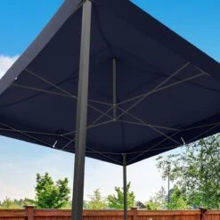 LifeGoods Partytent - 3x3 M - Easy Up - Opvouwbaar - Waterdicht - Draagtas Met Wieltjes - Donkerblauw -Tuinmeubilair Verkoopwinkel 1200x1200 779