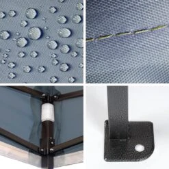 LifeGoods Partytent - 3x3 M - Easy Up - Opvouwbaar - Waterdicht - Draagtas Met Wieltjes - Donkerblauw -Tuinmeubilair Verkoopwinkel 1200x1200 783