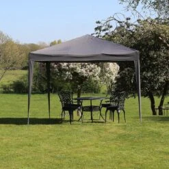 Ambiance Easy-up Partytent - 3x3m - Opvouwbaar - Grijs -Tuinmeubilair Verkoopwinkel 1200x1200 789