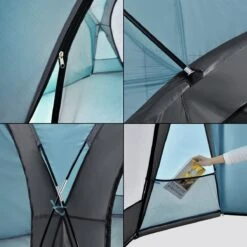 Pro-Tec Paviljoen Grästorp Met LED-verlichting 345x345x247 Cm Lichtblauw -Tuinmeubilair Verkoopwinkel 1200x1200 794