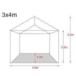 MaxxGarden Partytent Feesttent Paviljoen - 300 X 400 X 250 Cm - Zijwanden - Blauw 7 MaxxGarden Partytent Feesttent Paviljoen - 300 X 400 X 250 Cm - Zijwanden - Blauw -Tuinmeubilair Verkoopwinkel 1200x1200 821