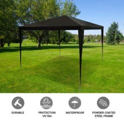MaxxGarden Partytent - Paviljoen - 3x3 - Waterdicht - Zwart 11 MaxxGarden Partytent - Paviljoen - 3x3 - Waterdicht - Zwart -Tuinmeubilair Verkoopwinkel 1200x1200 824