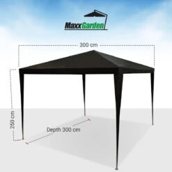 MaxxGarden Partytent - Paviljoen - 3x3 - Waterdicht - Zwart 14 MaxxGarden Partytent - Paviljoen - 3x3 - Waterdicht - Zwart -Tuinmeubilair Verkoopwinkel 1200x1200 826