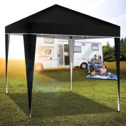 Sens Design Partytent Opvouwbaar - 3 X 3m - Zwart -Tuinmeubilair Verkoopwinkel 1200x1200 830