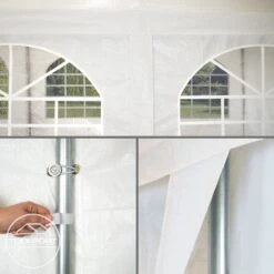 Hoogwaardige Partytent 3x6 M Van 240 G/m² PE Zeil Tuintent Feesttent Waterdicht In Wit -Tuinmeubilair Verkoopwinkel 1200x1200 857