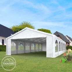 Hoogwaardige Partytent 3x6 M Van 240 G/m² PE Zeil Tuintent Feesttent Waterdicht In Wit -Tuinmeubilair Verkoopwinkel 1200x1200 860