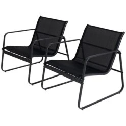 Tuin Meubelen Loungeset - 4 Persoons - Tuinset - Comfort - Zwart - Tafel Glazen Blad - Stoelen - Sofa - Bank - 4-delig -Tuinmeubilair Verkoopwinkel 1200x1200 903