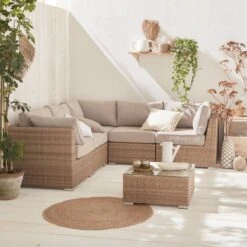 Premium Loungeset - VITTORIA - Rond Wicker– 5 Plaatsen, Naturel/beige 7 Premium Loungeset - VITTORIA - Rond Wicker– 5 Plaatsen, Naturel/beige -Tuinmeubilair Verkoopwinkel 1200x1200 930