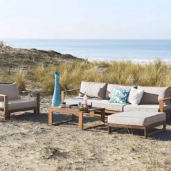 Alice's Garden Loungeset Mendoza - Acacia - 5 Plaatsen - Beige -Tuinmeubilair Verkoopwinkel 1200x1200 934