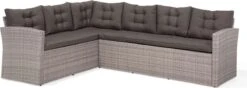 Beliani VITERBO - Loungeset Voor 8 - Grijs - PE Rotan -Tuinmeubilair Verkoopwinkel 1200x429