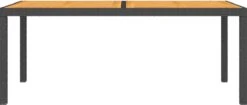 VidaXL Tuintafel 150x90x75 Cm Poly Rattan En Acaciahout Zwart -Tuinmeubilair Verkoopwinkel 1200x509