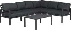 Garden Impressions Lexinton Loungeset - Verstelbaar - Aluminium - Zwart